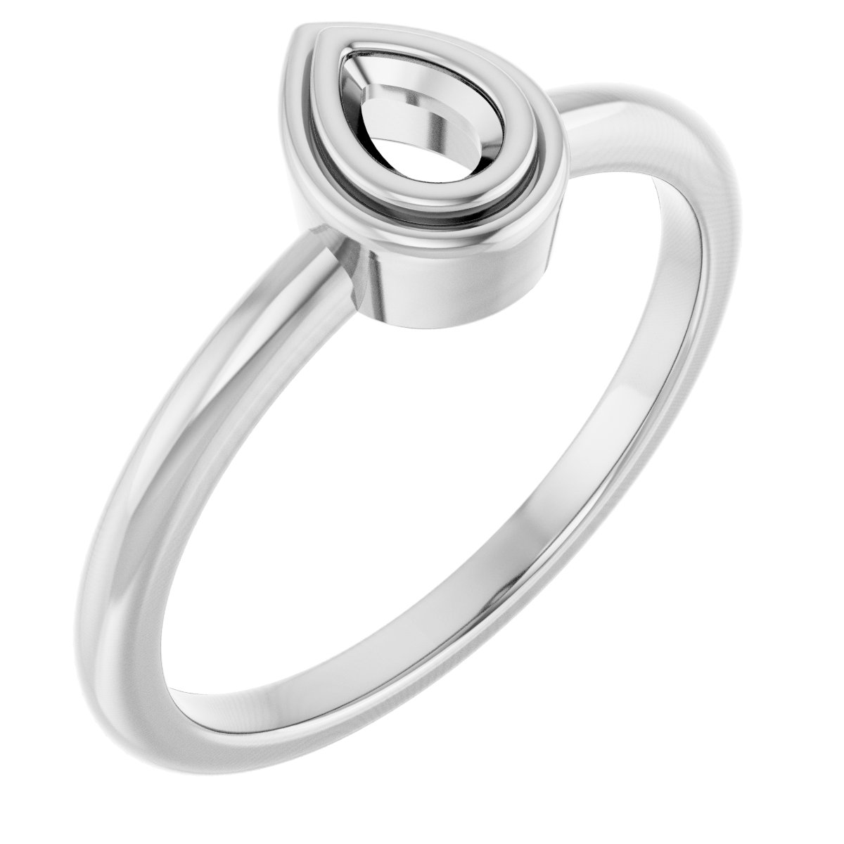 Bezel-Set Solitaire Ring