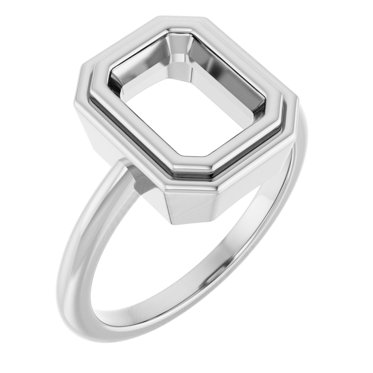 Bezel-Set Solitaire Ring