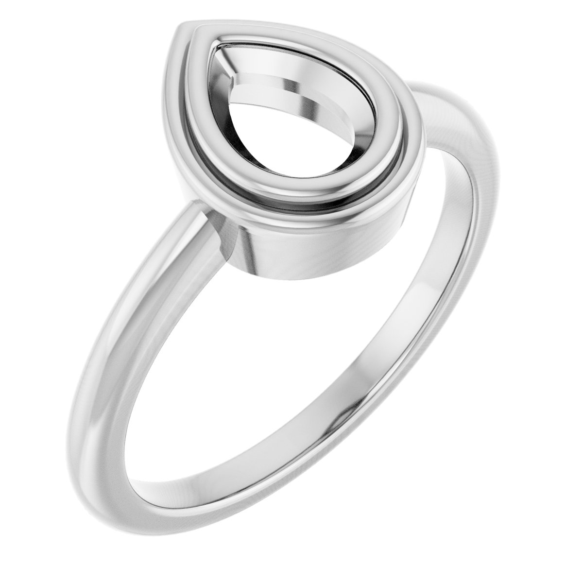 Bezel-Set Solitaire Ring