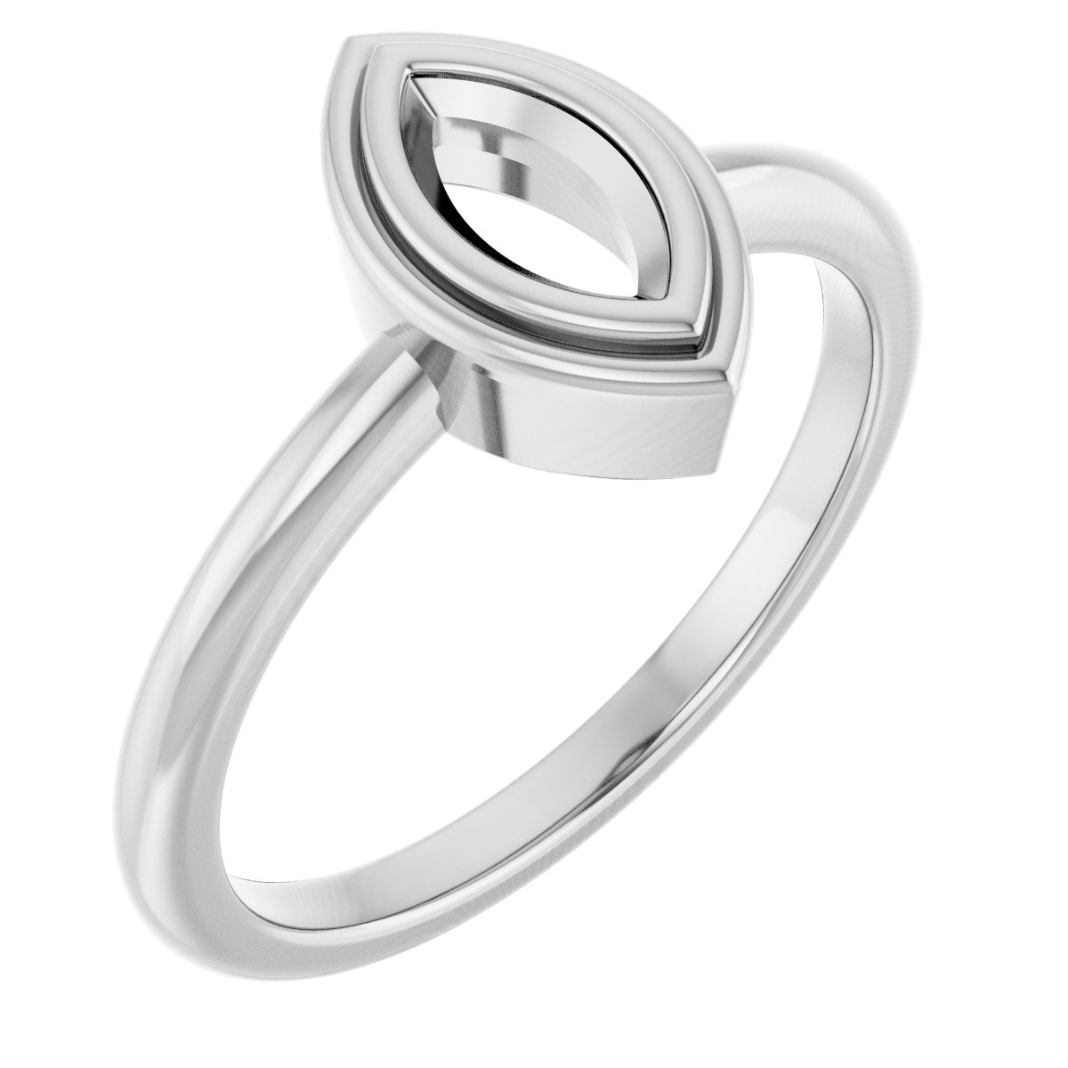 Bezel-Set Solitaire Ring