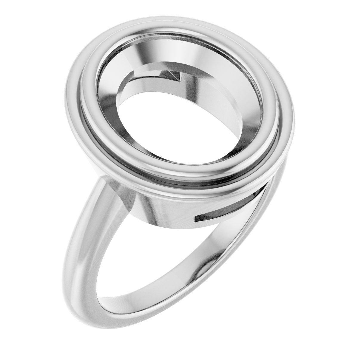 Bezel-Set Solitaire Ring