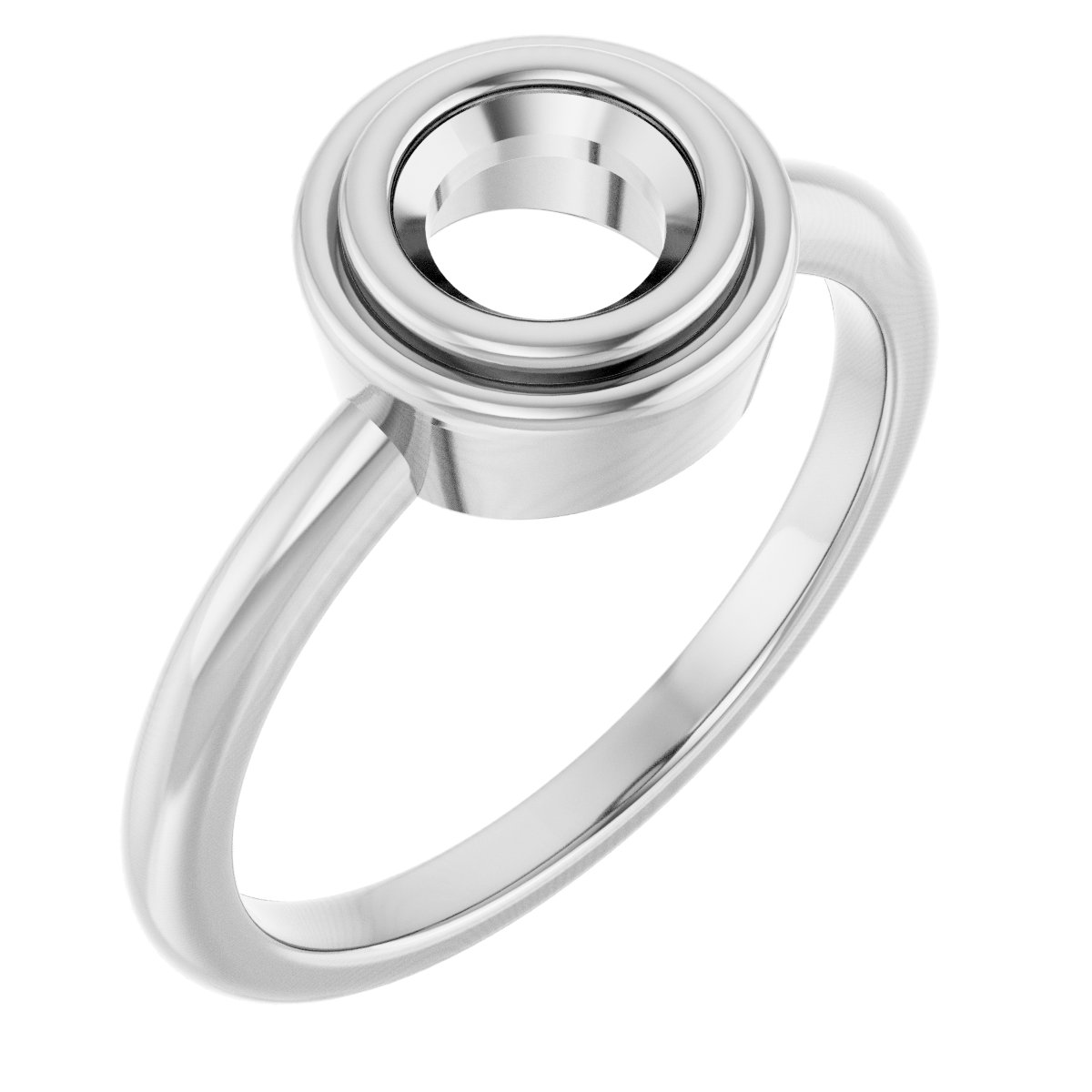 Bezel-Set Solitaire Ring