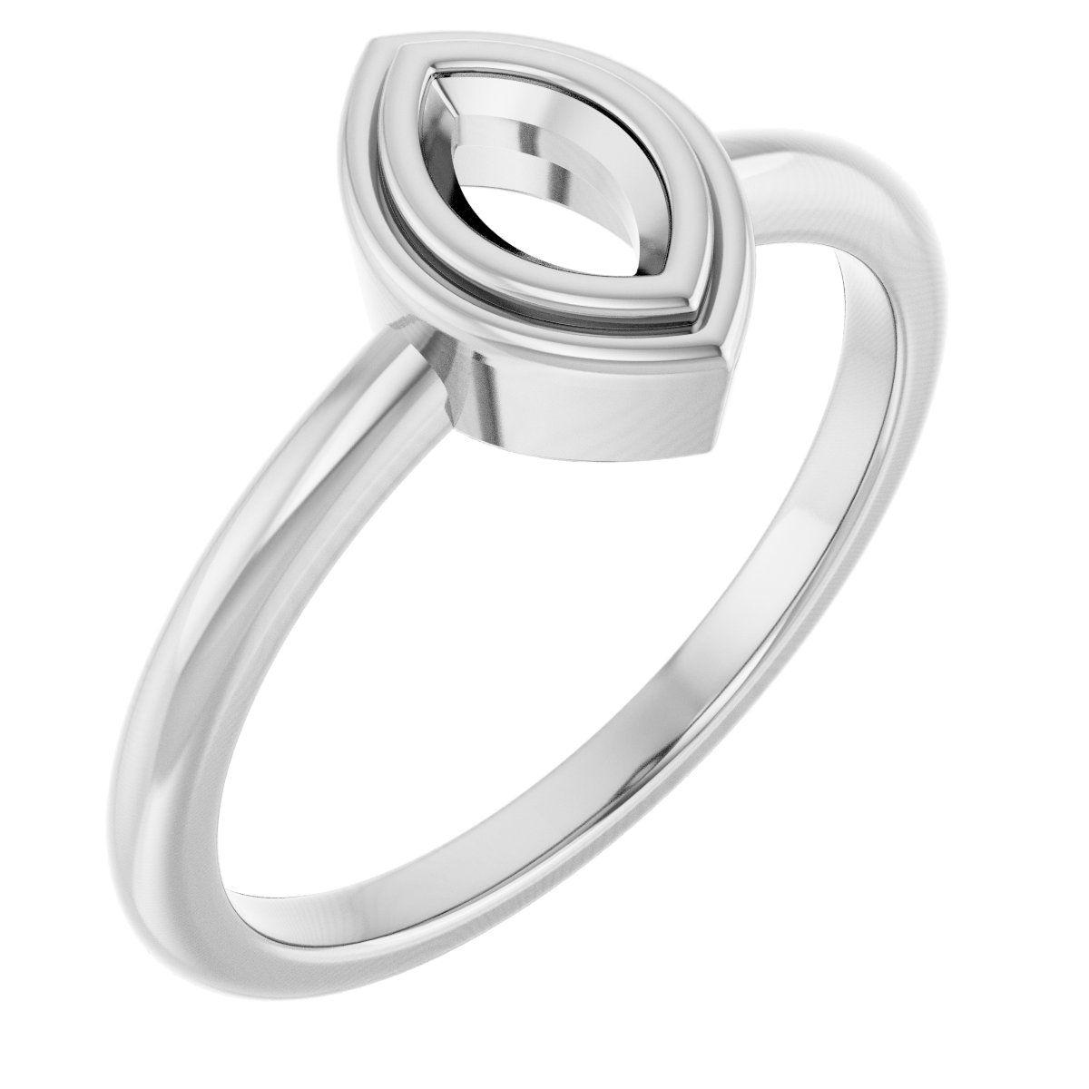 Bezel-Set Solitaire Ring