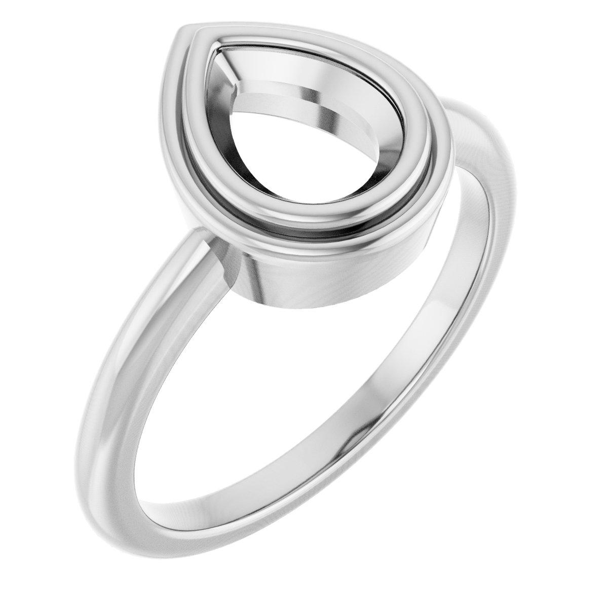 Bezel-Set Solitaire Ring