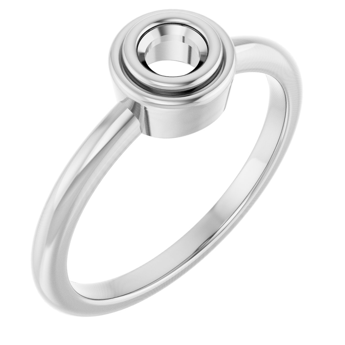 Bezel-Set Solitaire Ring