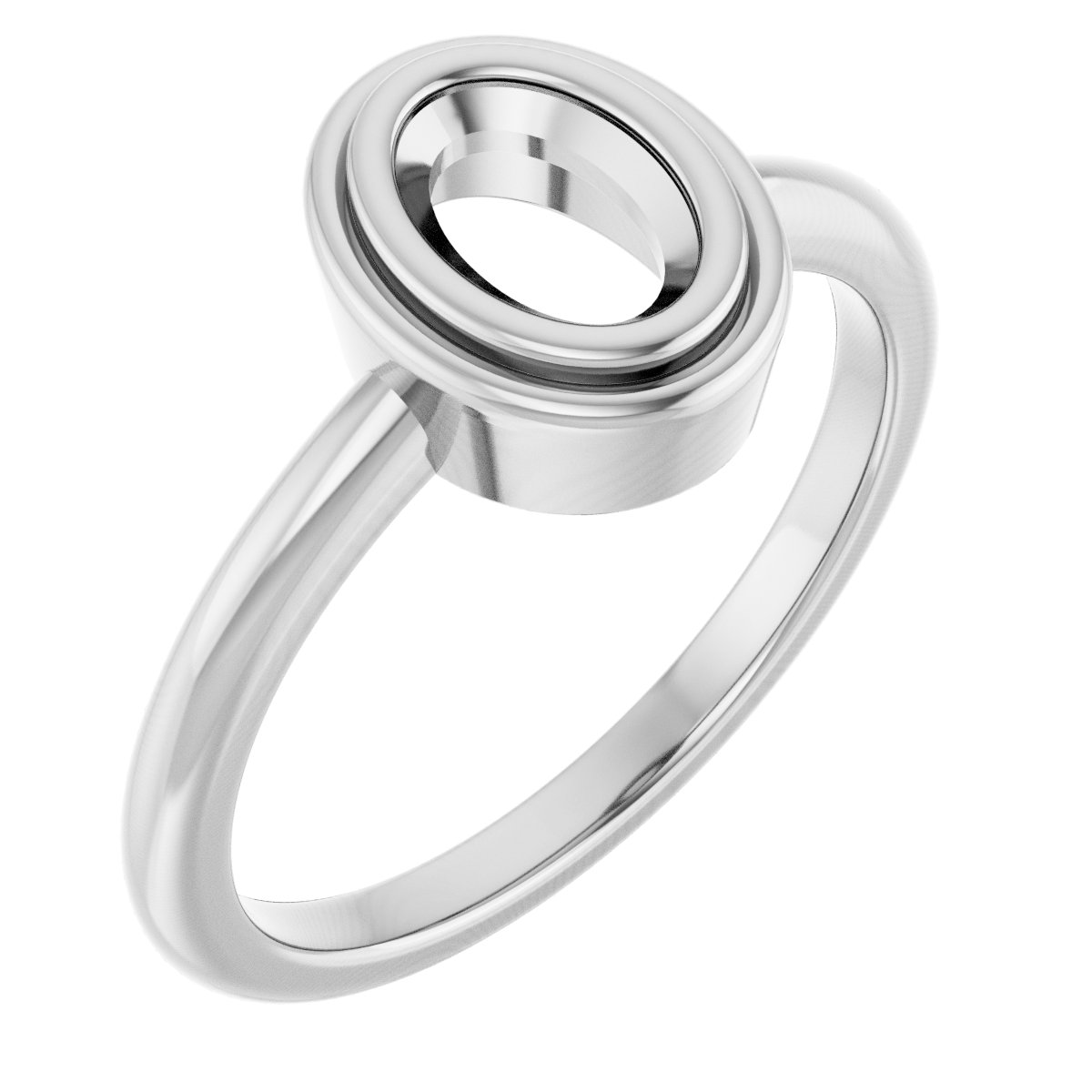 Bezel-Set Solitaire Ring