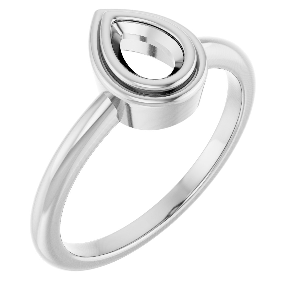 Bezel-Set Solitaire Ring