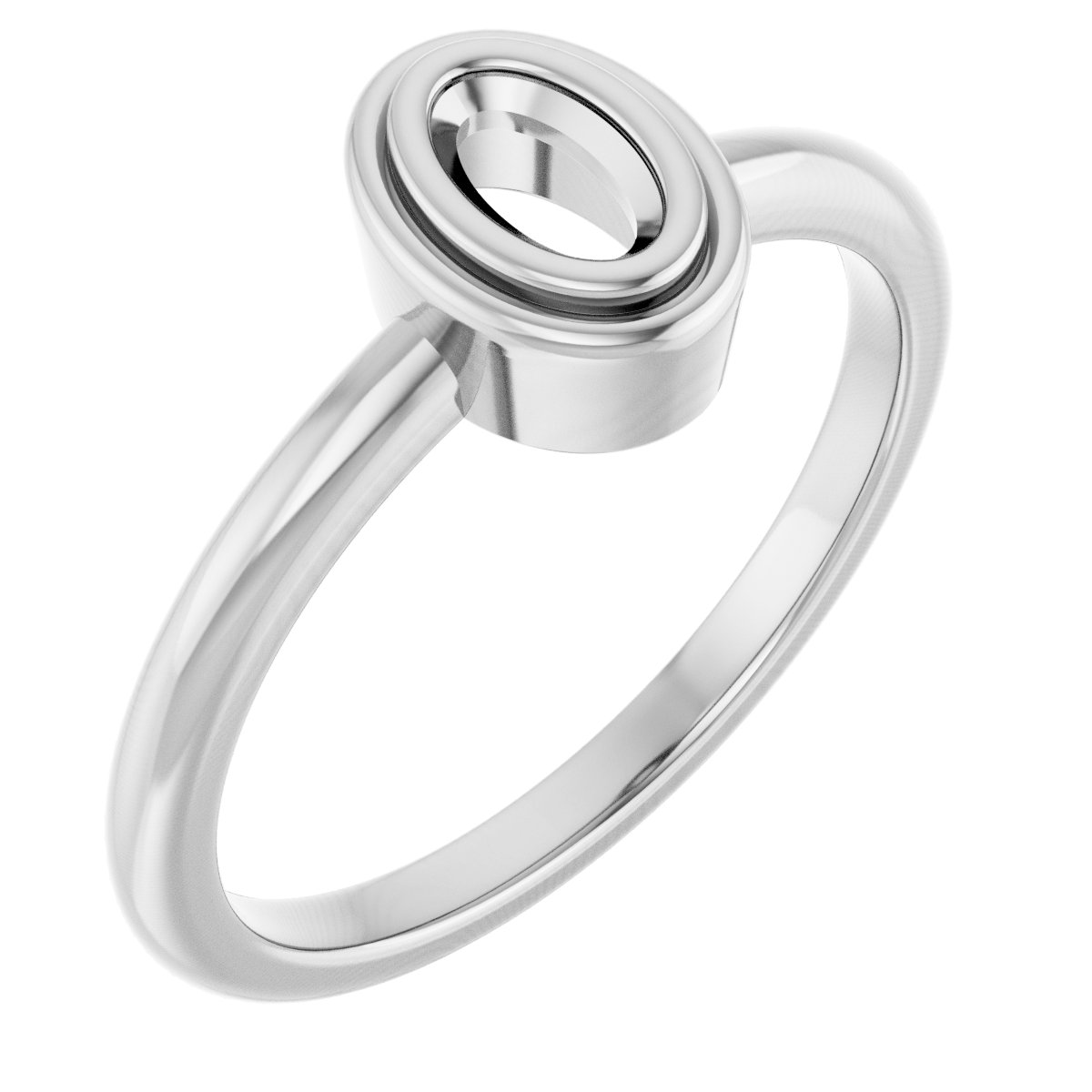 Bezel-Set Solitaire Ring