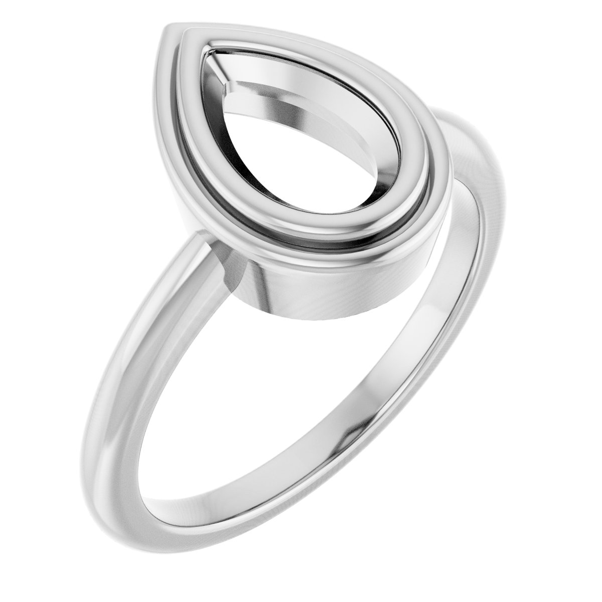 Bezel-Set Solitaire Ring