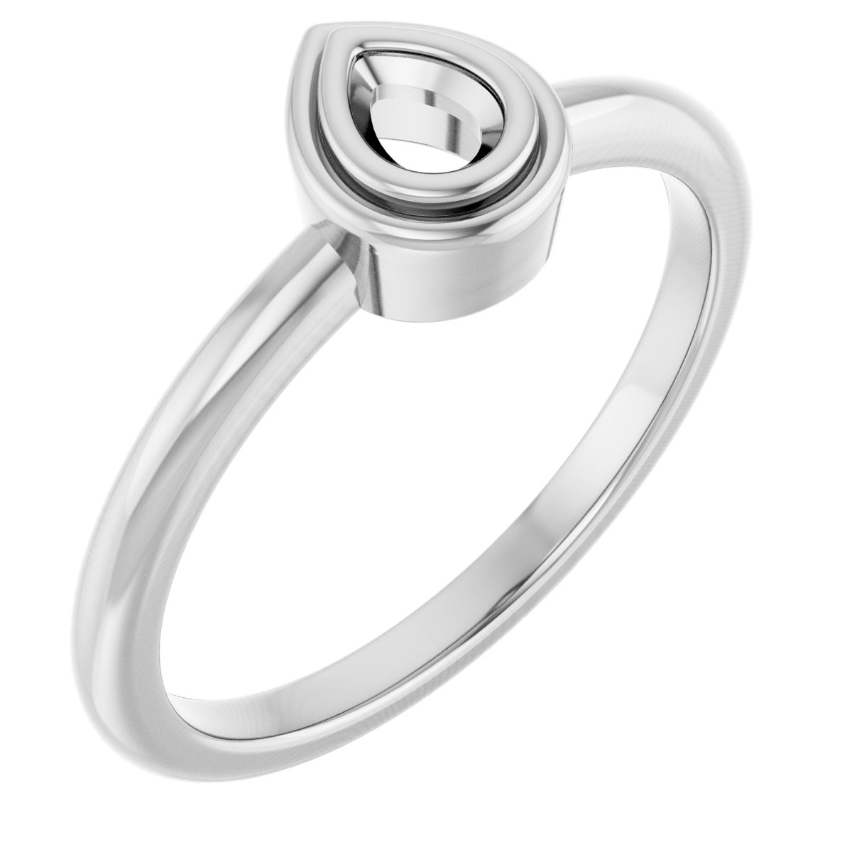 Bezel-Set Solitaire Ring