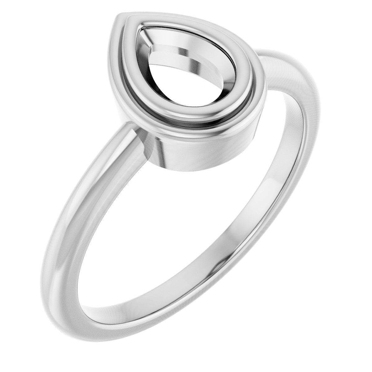 Bezel-Set Solitaire Ring