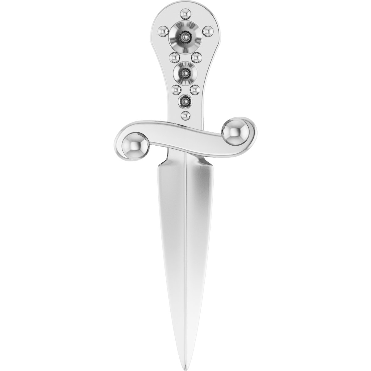 Accented Dagger Necklace or Pendant