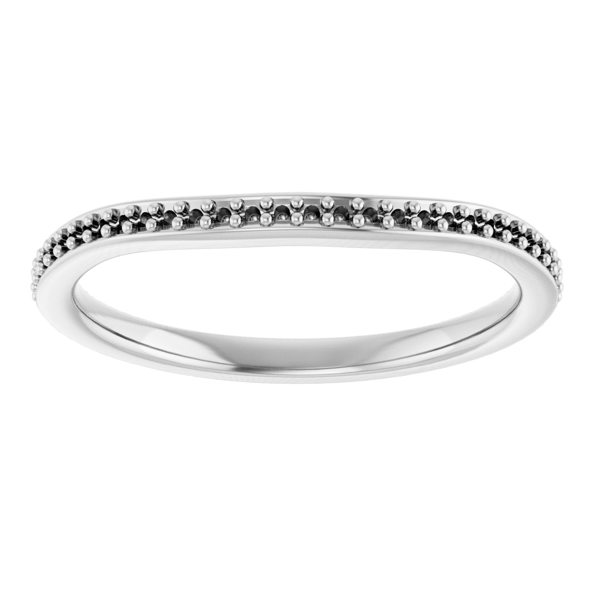 Band Mounting for 7.5x7.5 mm Square Ring view 3