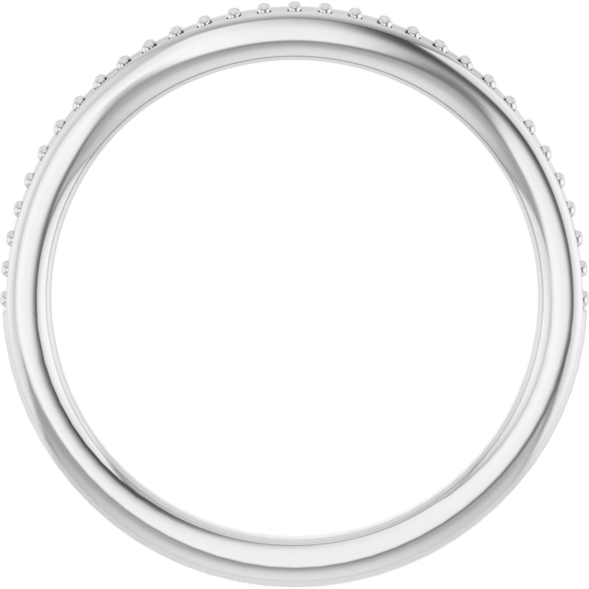 Band Mounting for 7.5x7.5 mm Square Ring view 2