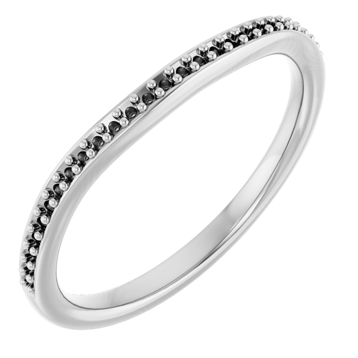 Band Mounting for 7.5x7.5 mm Square Ring