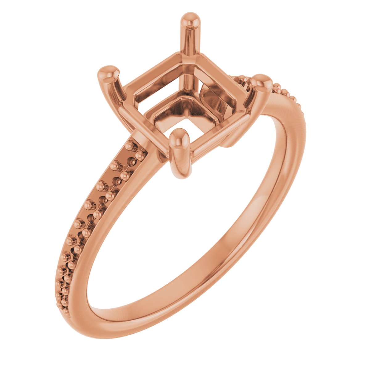 V-End Prong Engagement Ring
