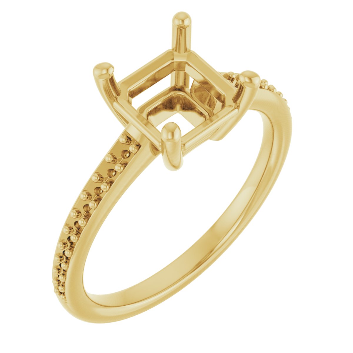 V-End Prong Engagement Ring