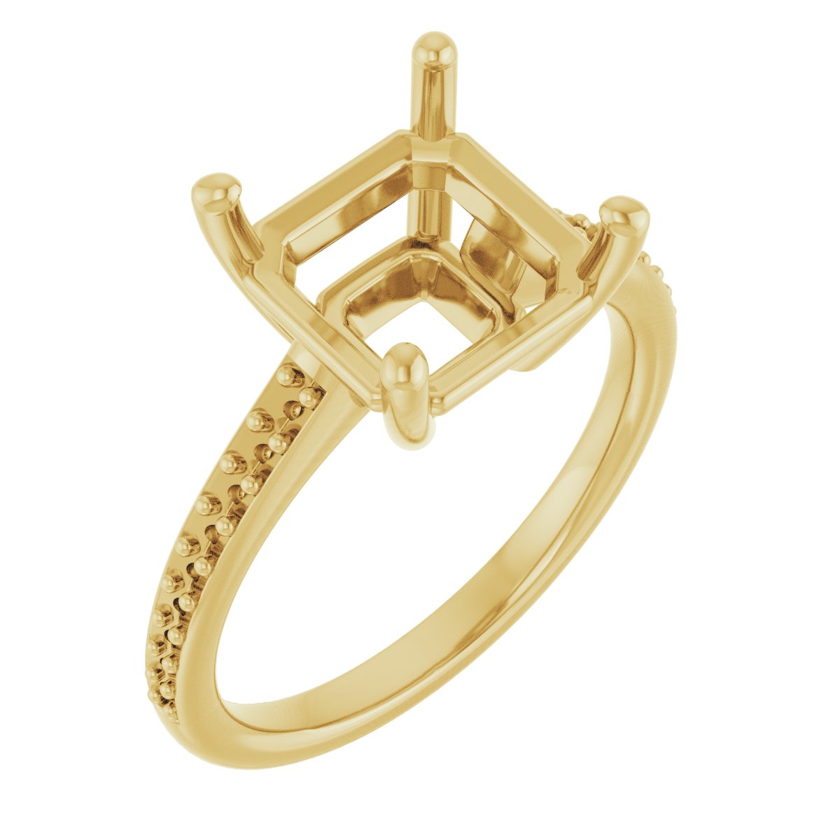 V-End Prong Engagement Ring