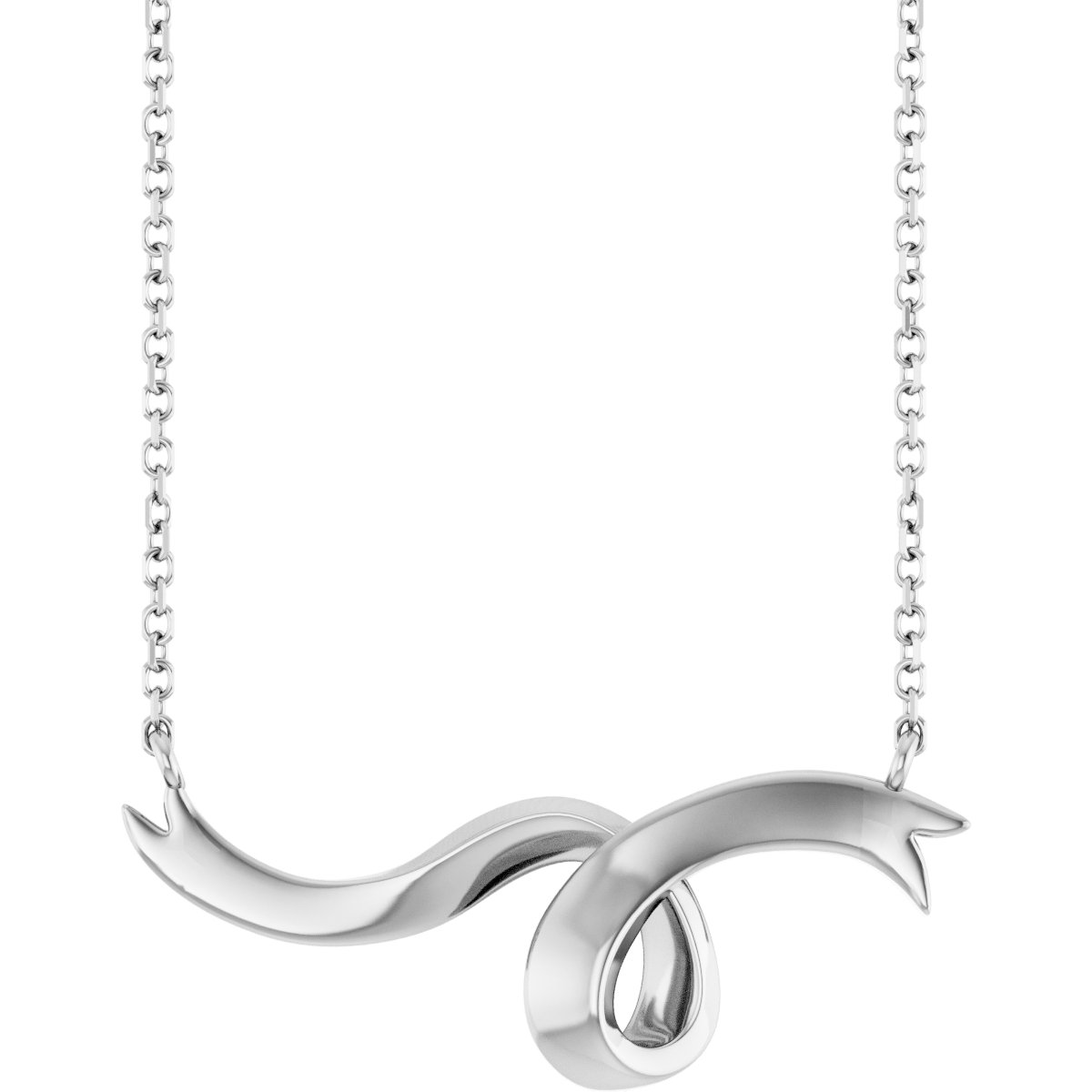 Freeform Ribbon Bar Necklace or Center