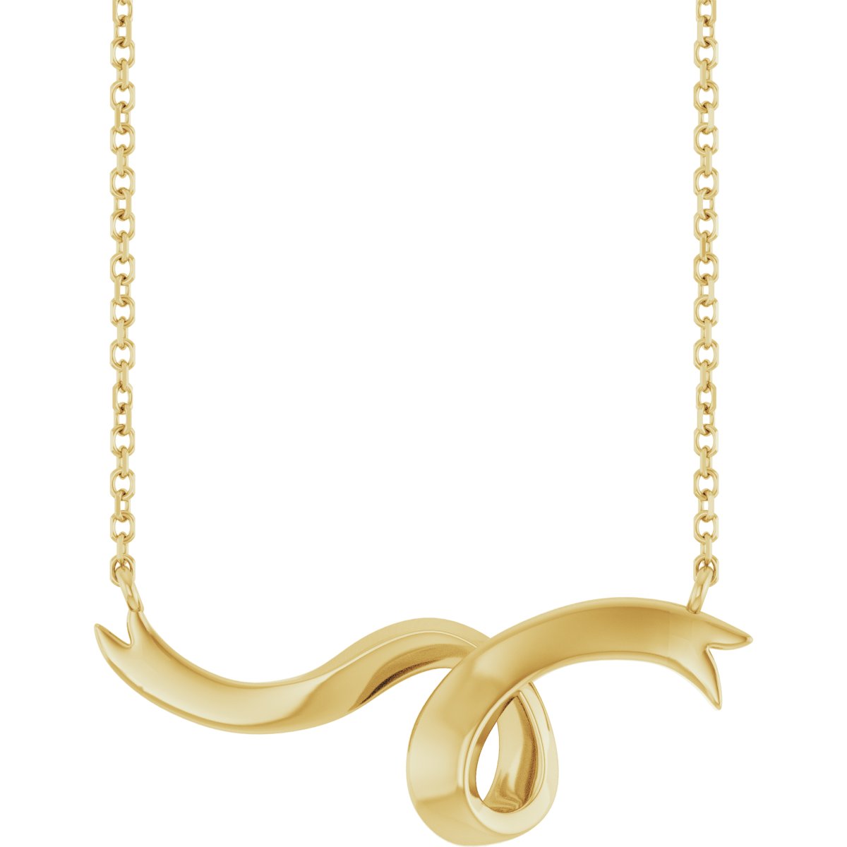 Freeform Ribbon Bar Necklace or Center