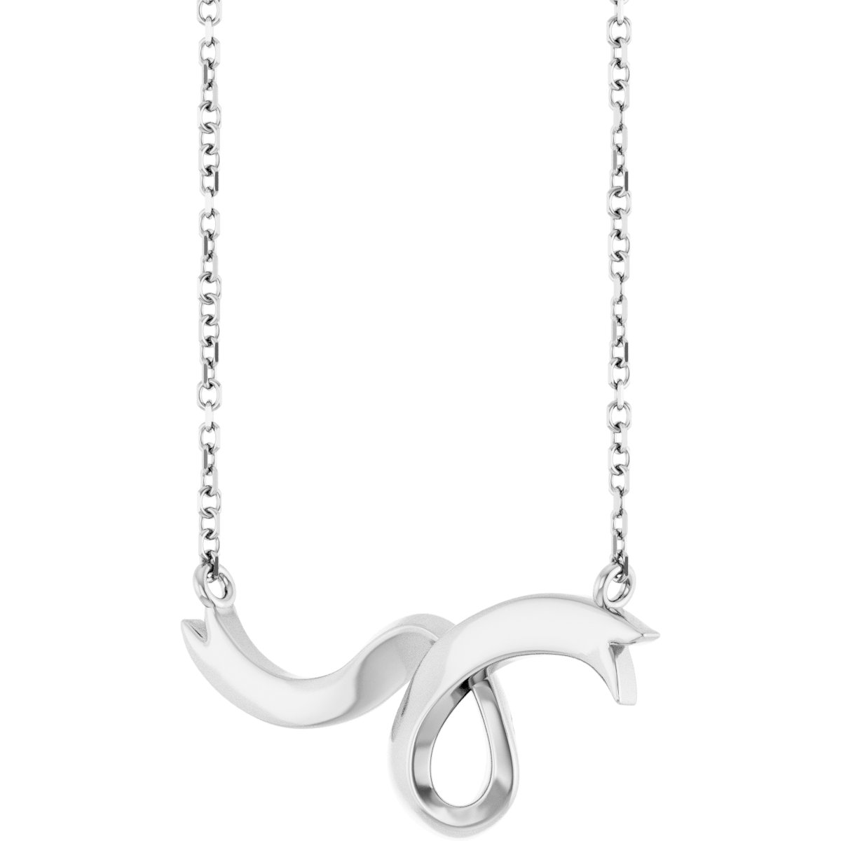 Alternative view of Freeform Ribbon Bar Necklace or Center