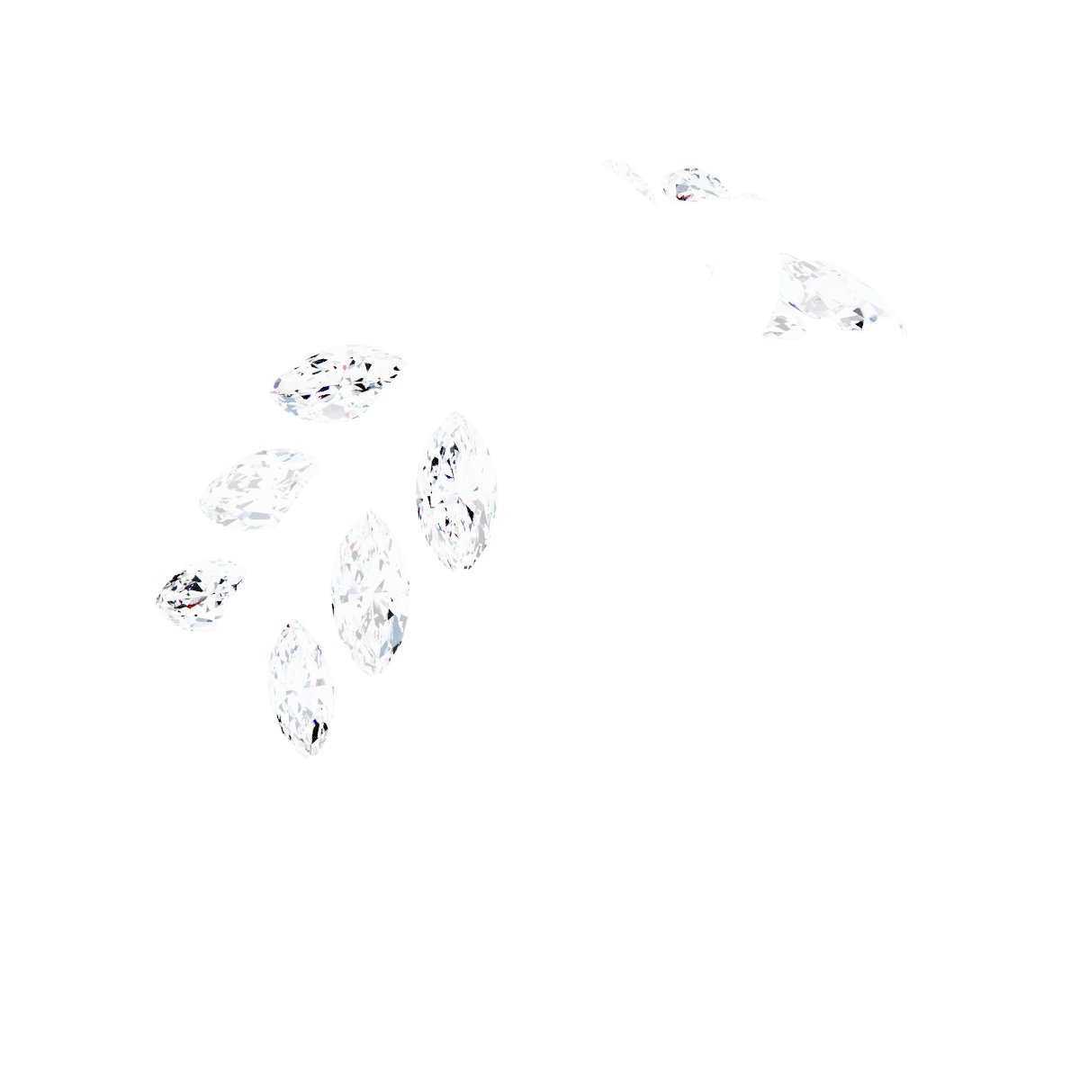 14K White 12x6 mm Marquise 1/2 CTW Lab-Grown Diamond Semi-Set Engagement Ring
