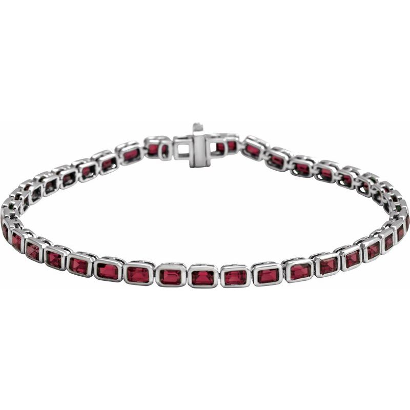 Bezel-Set Line Bracelet
