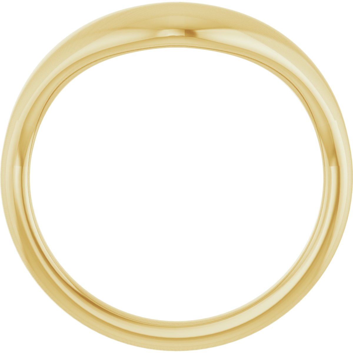 Alternative view of Contour Band – 14K Yellow Gold