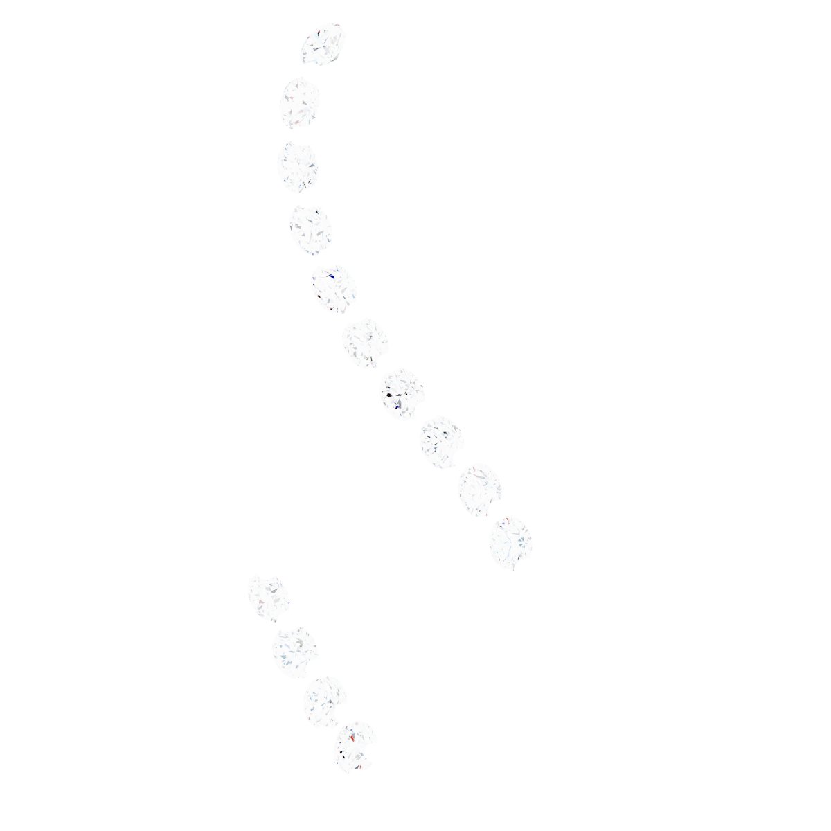 1/5 CTW Natural Diamond Freeform 16-18" Necklace view 2