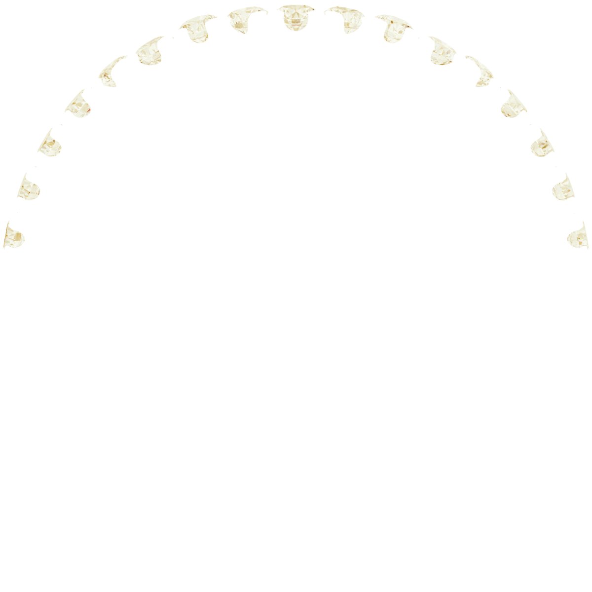 14K Yellow Gold 1/4 CTW Lab-Grown Diamond Band for 6.5 mm Round Ring