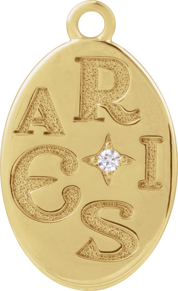 Accented Zodiac Dangle