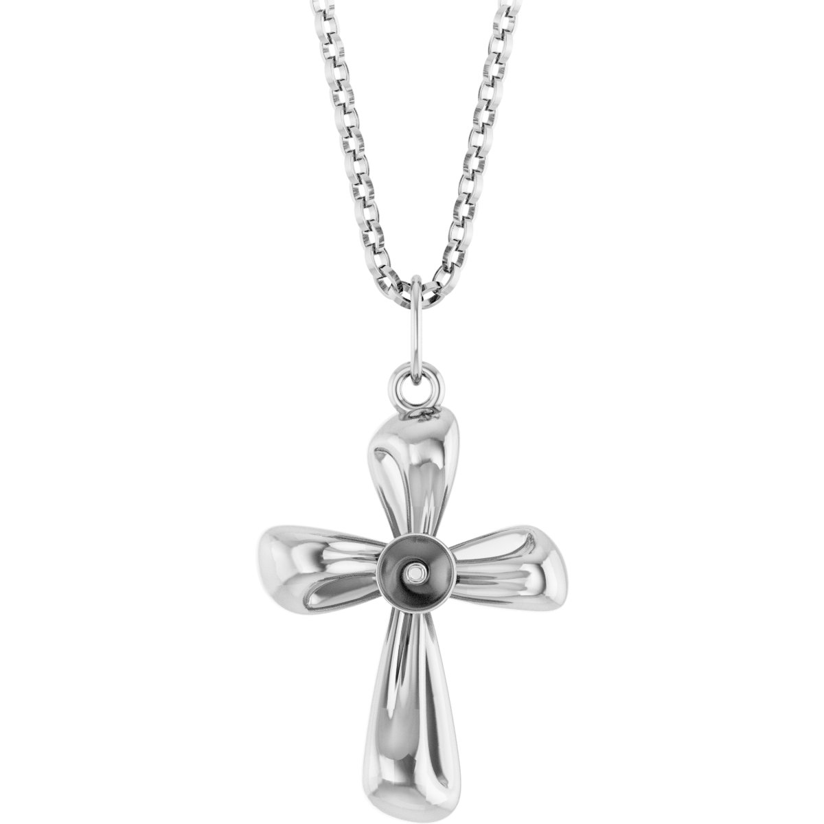 Pearl Cross Necklace or Pendant