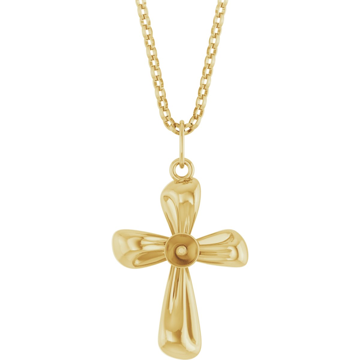 Pearl Cross Necklace or Pendant