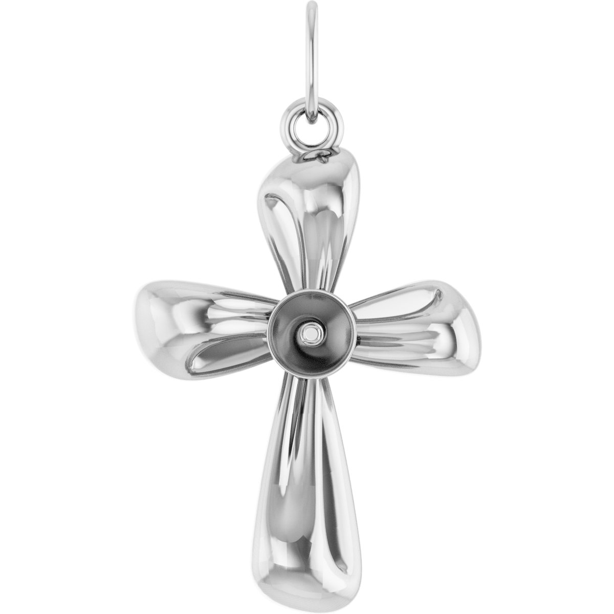 Pearl Cross Necklace or Pendant