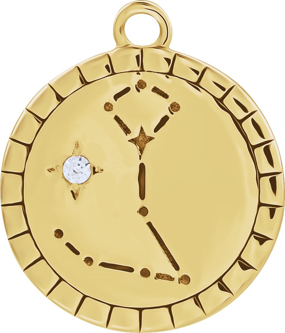 Accented Constellation Zodiac Dangle
