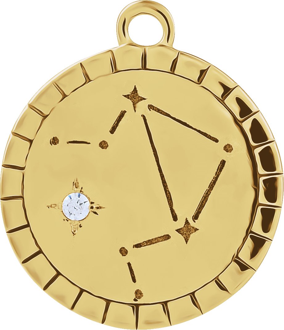 Accented Constellation Zodiac Dangle