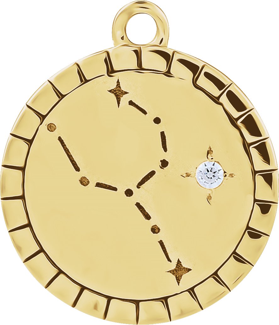Accented Constellation Zodiac Dangle