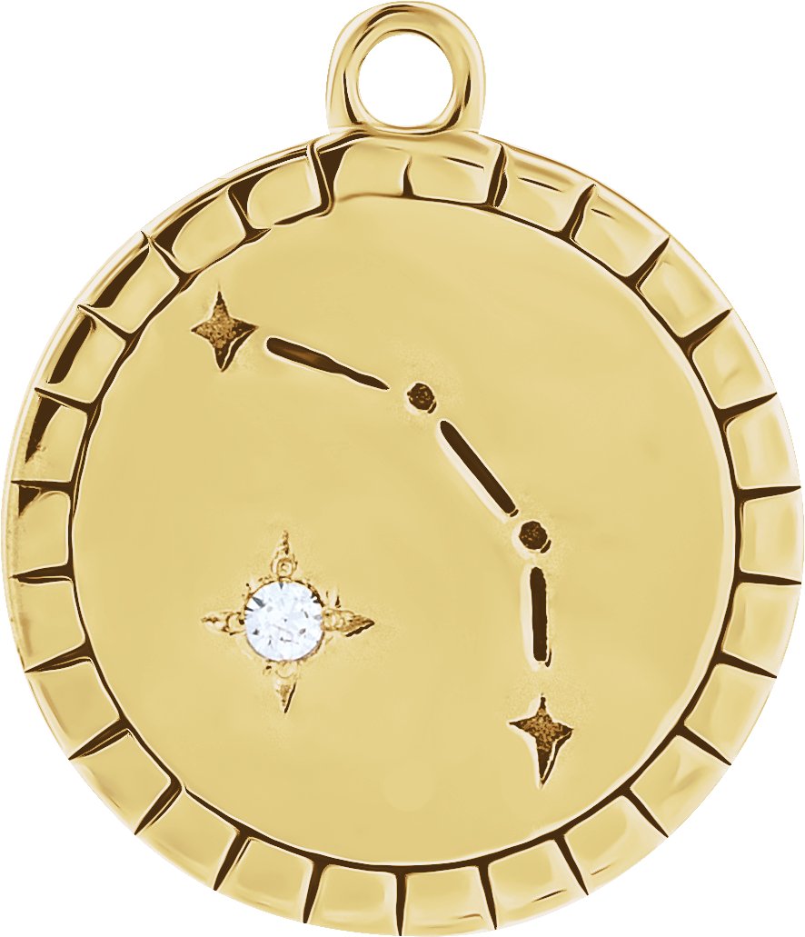 Accented Constellation Zodiac Dangle