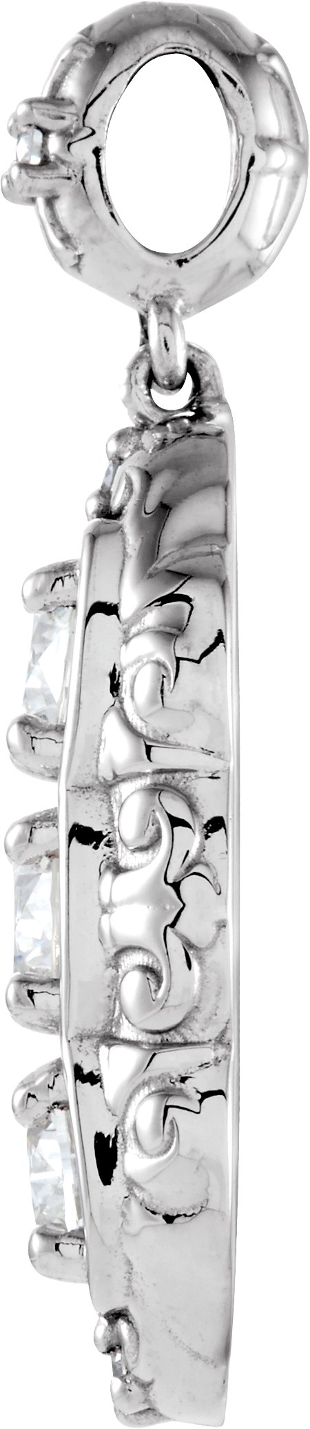 Alternative view of Three-Stone Pendant