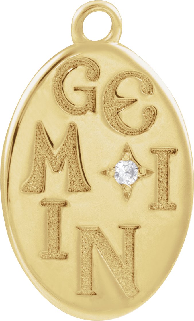Accented Zodiac Dangle