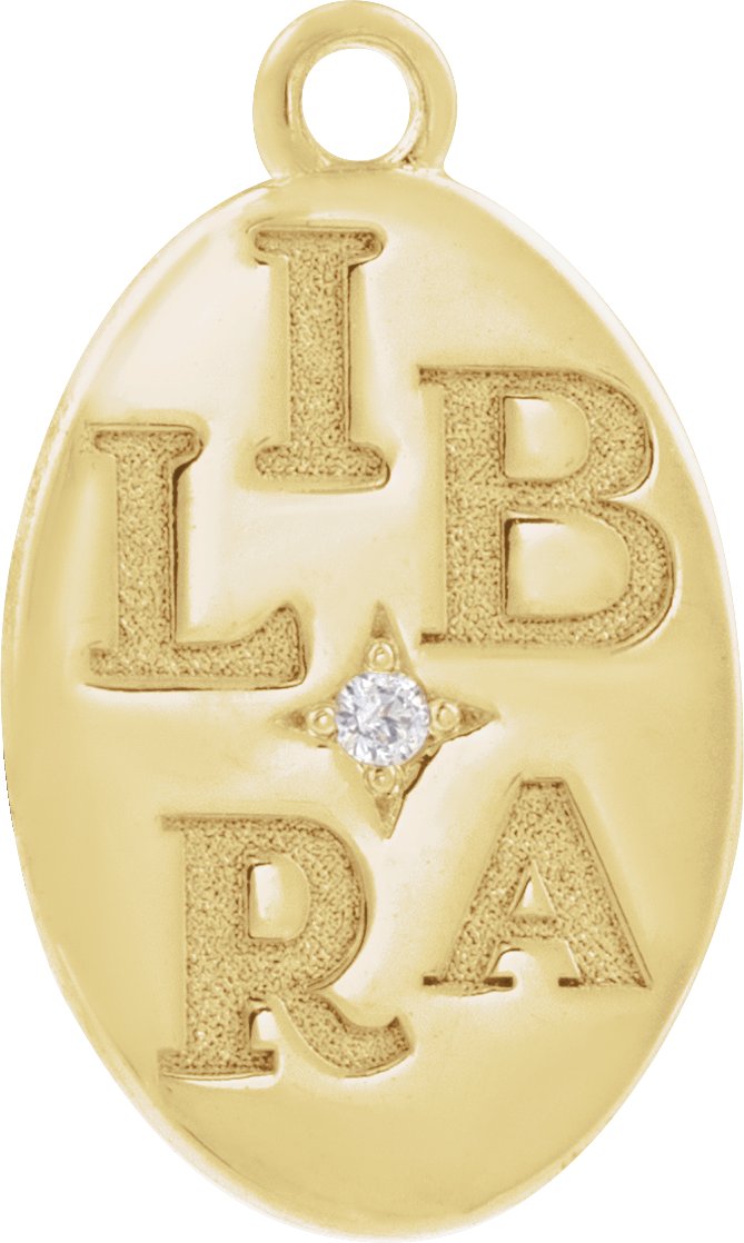 Accented Zodiac Dangle