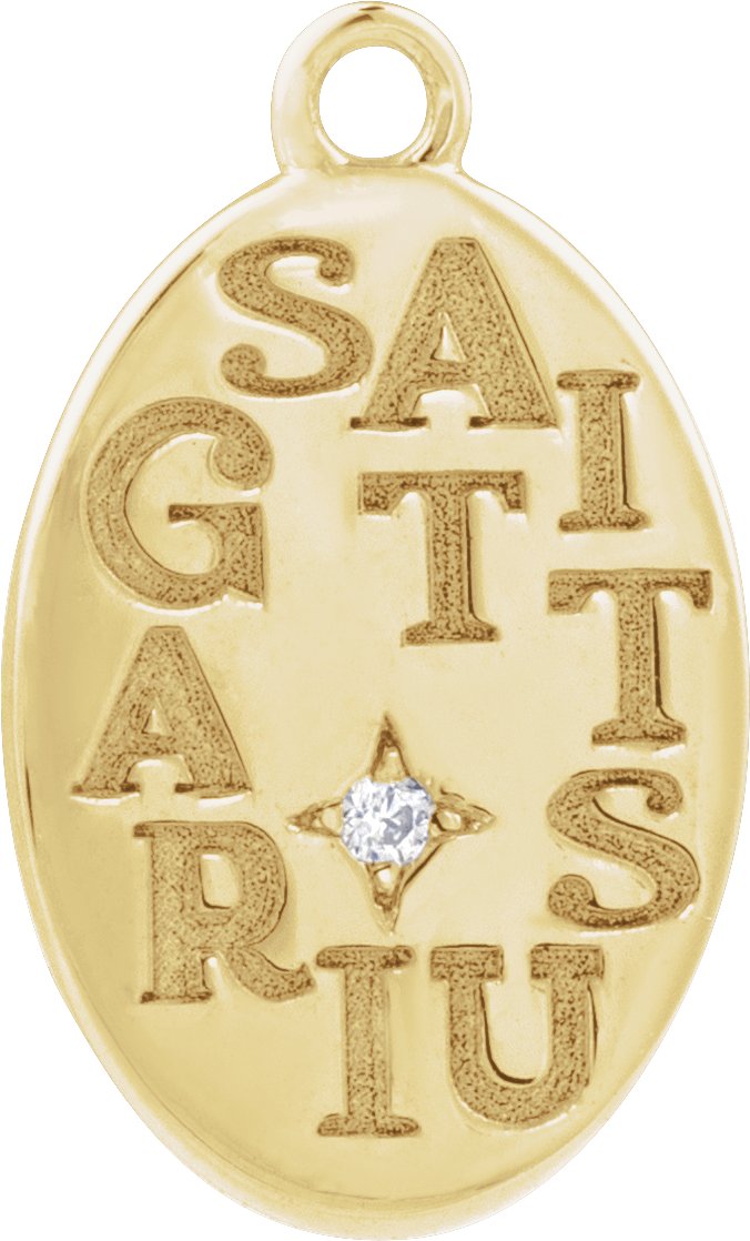 Accented Zodiac Dangle