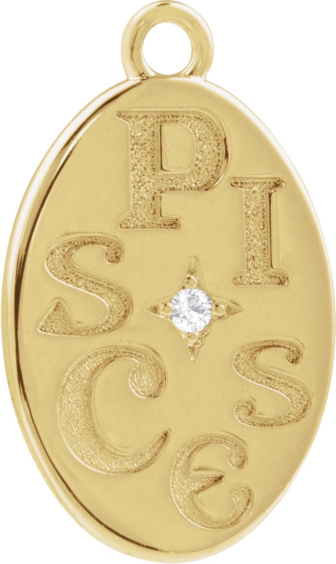 Accented Zodiac Dangle