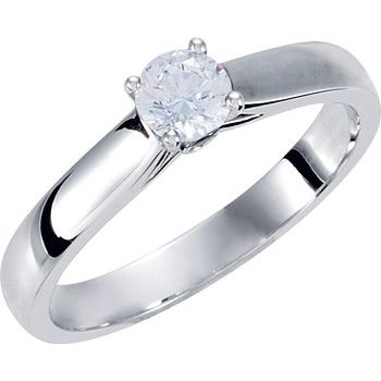 Continuum Sterling Silver .50 CTW Diamond Engagement Ring with Accent Ref 5032359
