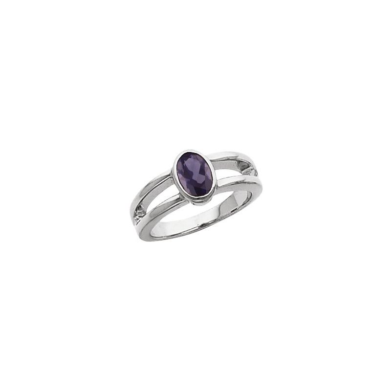 Bezel-Set Negative Space Ring