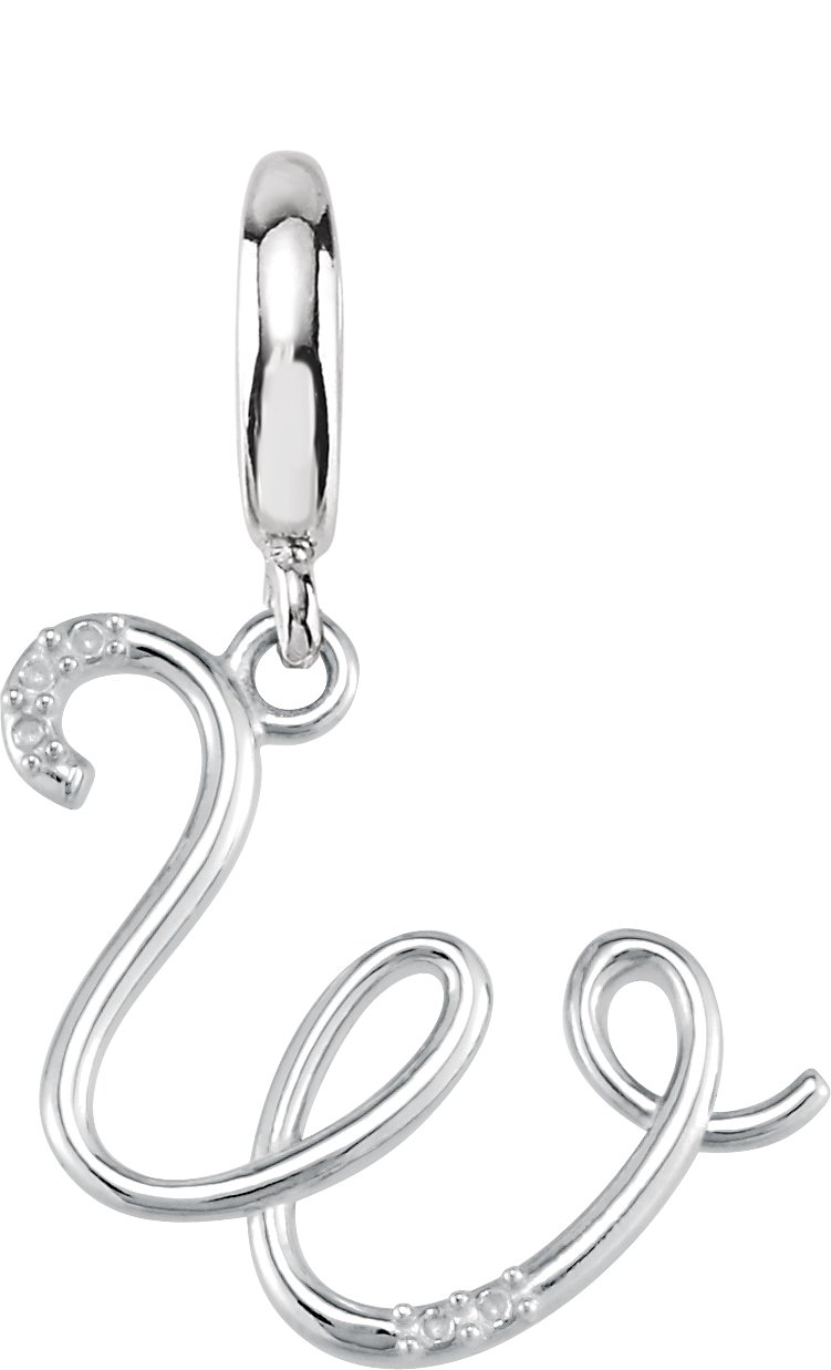 Accented Initial Charm/Pendant