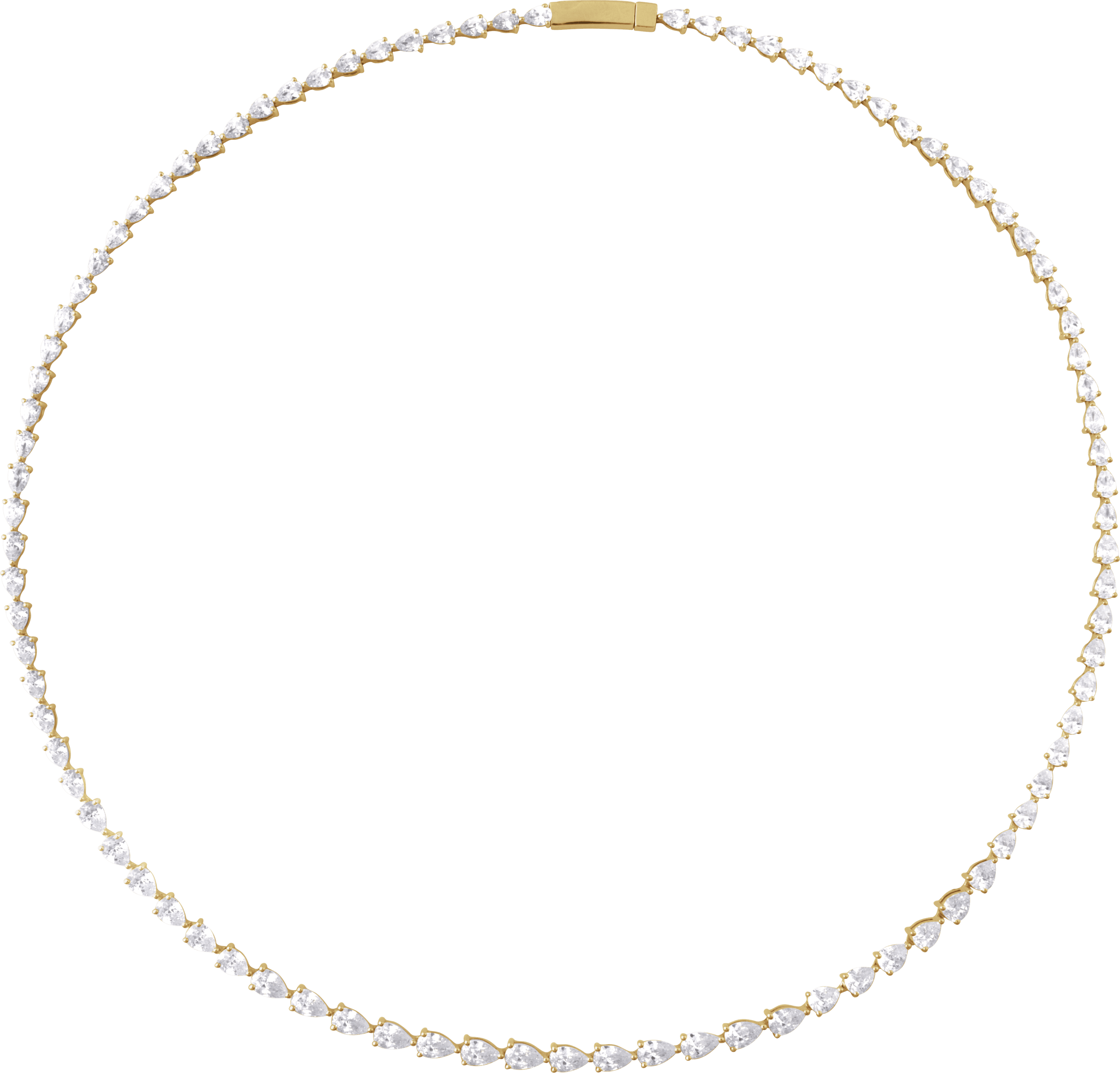 diamond line necklace