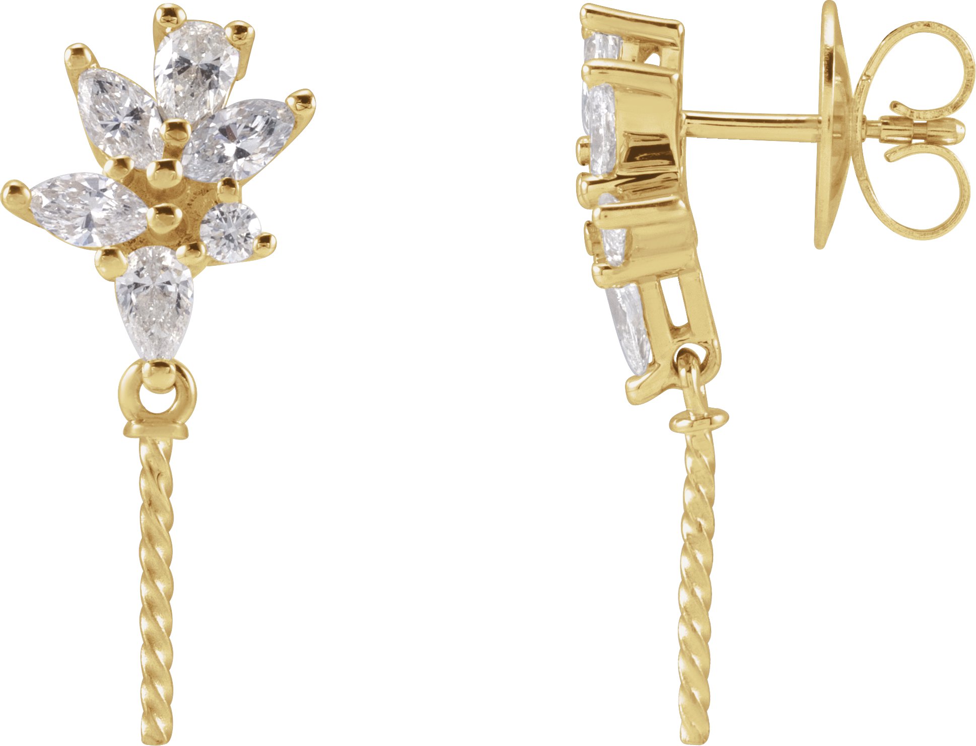 Cluster Pearl Earrings