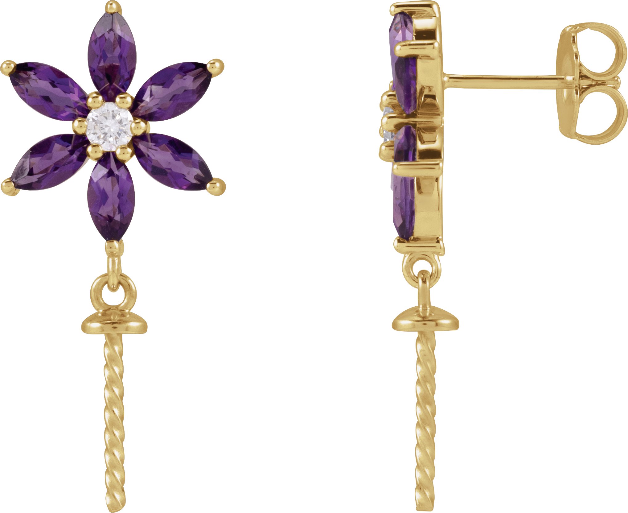 Floral Pearl Earrings