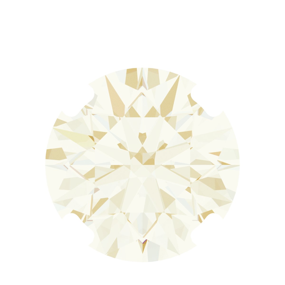 Round 4-Prong Pre-Notched Low Necklace Center